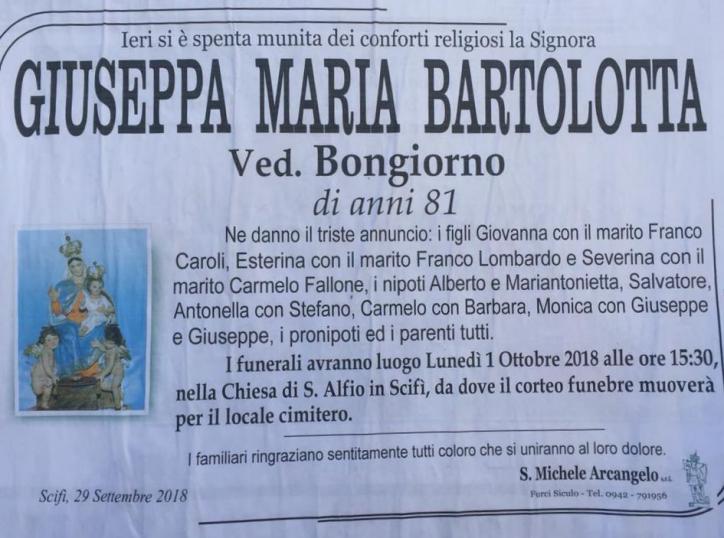 Giuseppa Maria Bartolotta