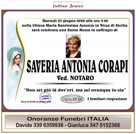 Saveria Antonia	 Corapi