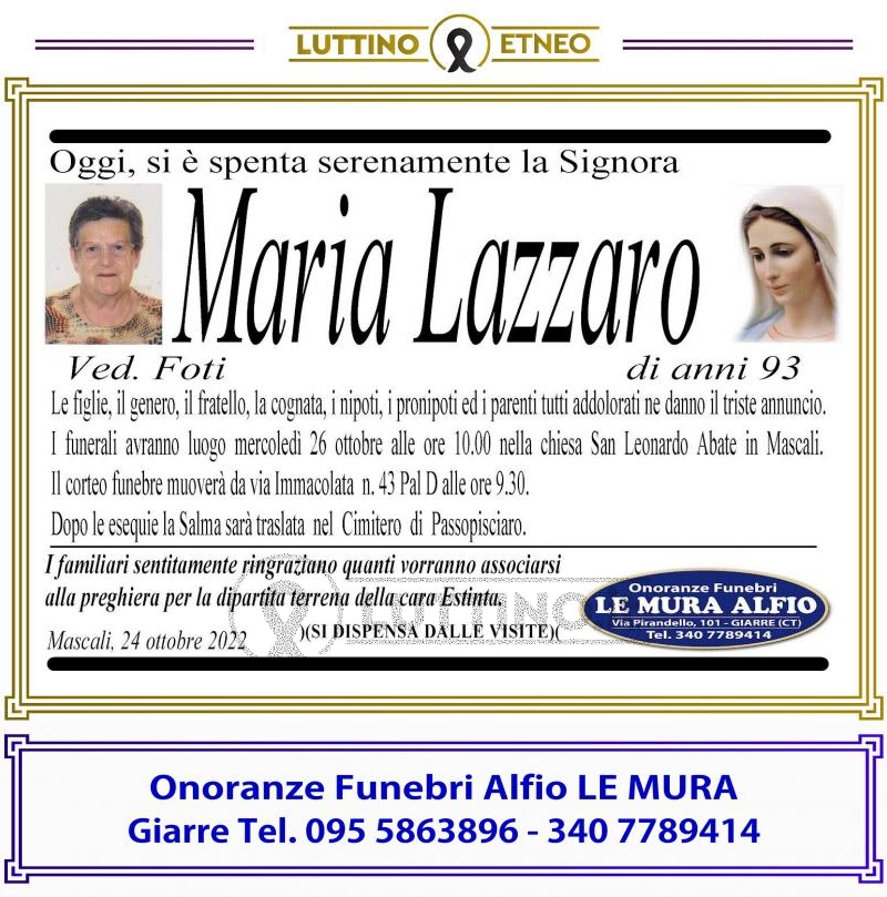 Maria Lazzaro