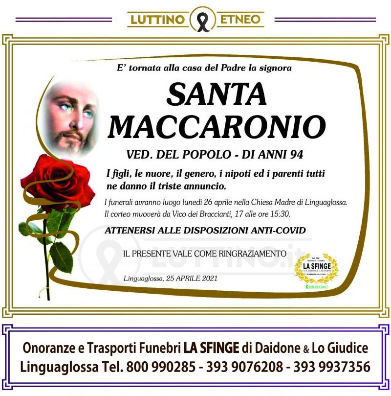 Santa Maccaronio