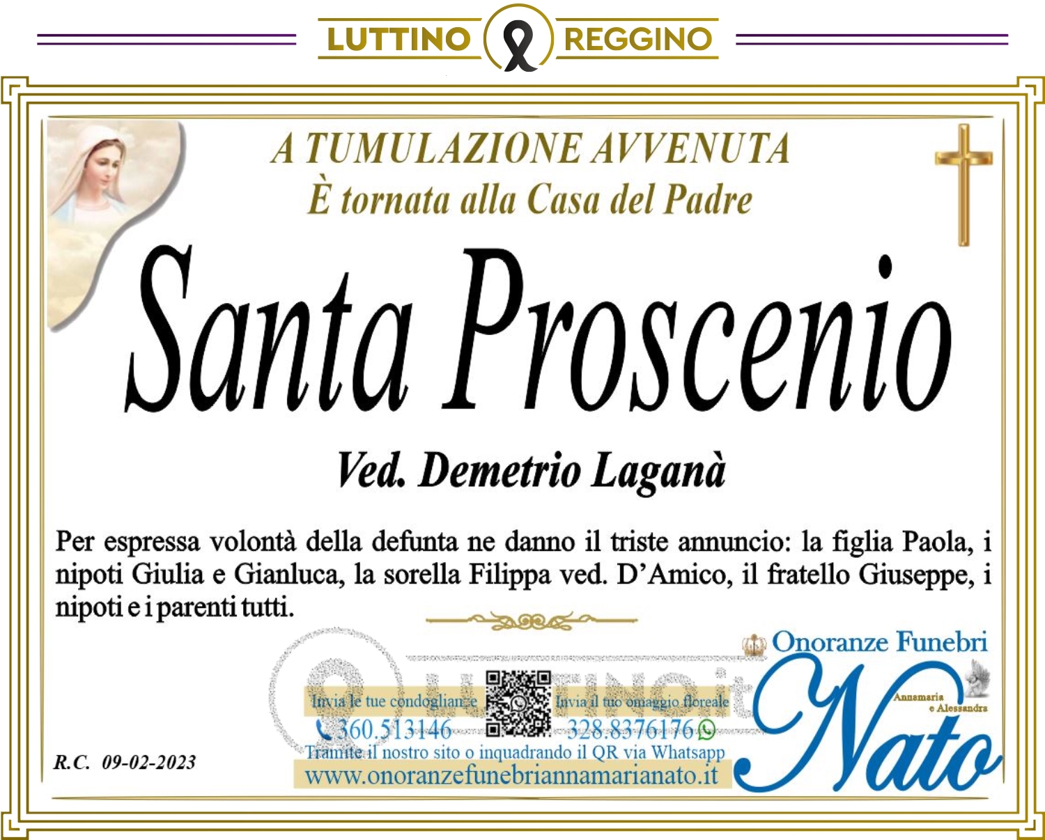 Santa Proscenio