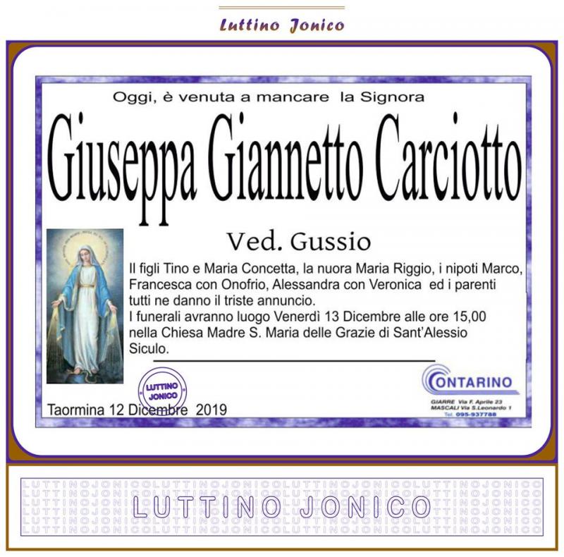 Giuseppa Giannetto Carciotto